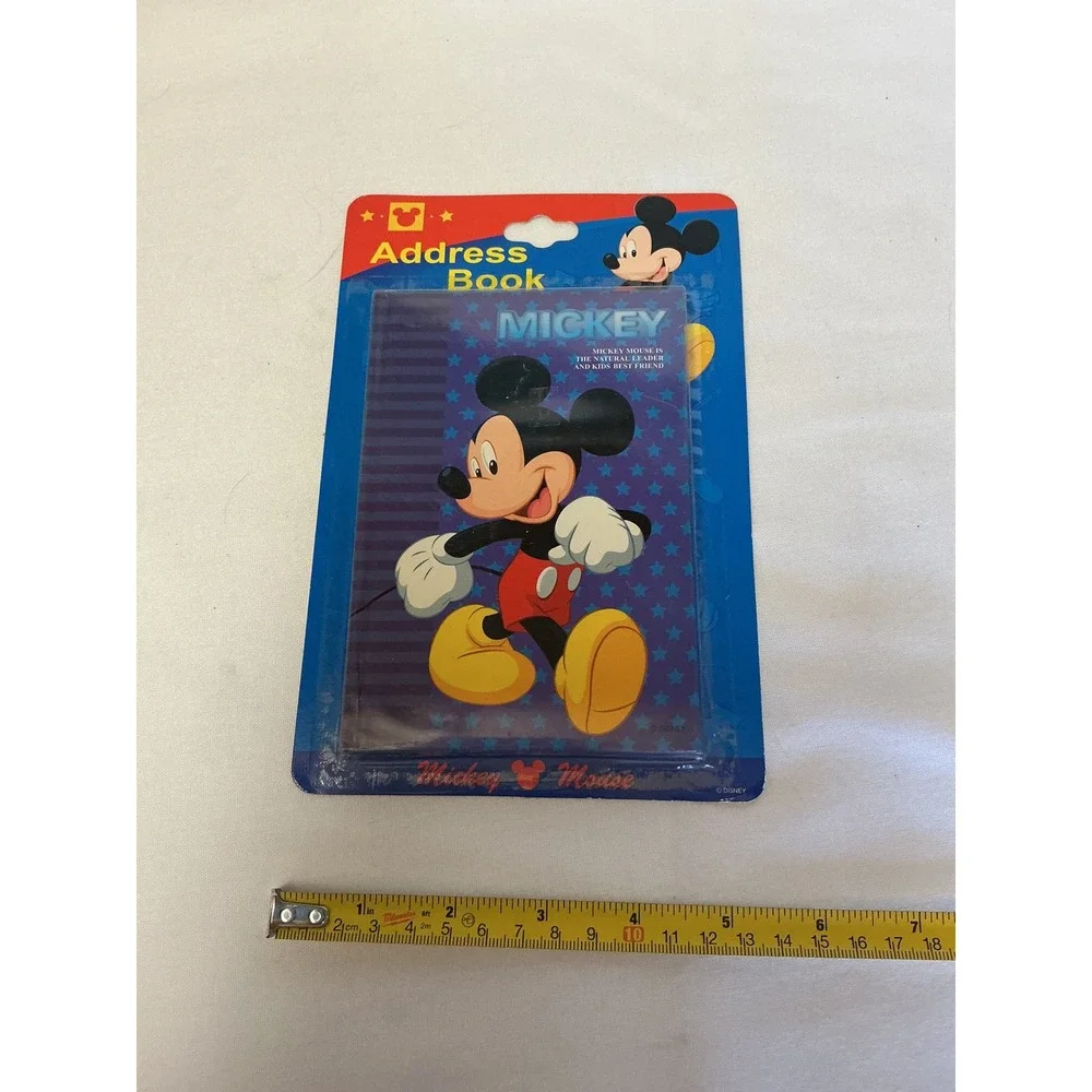 Vintage Disney Mickey Mouse Stationery Lot Puffy Stickers Radio Pen Address Book